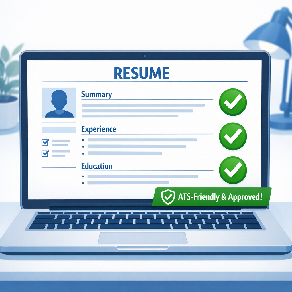ATS friendly resume example for students